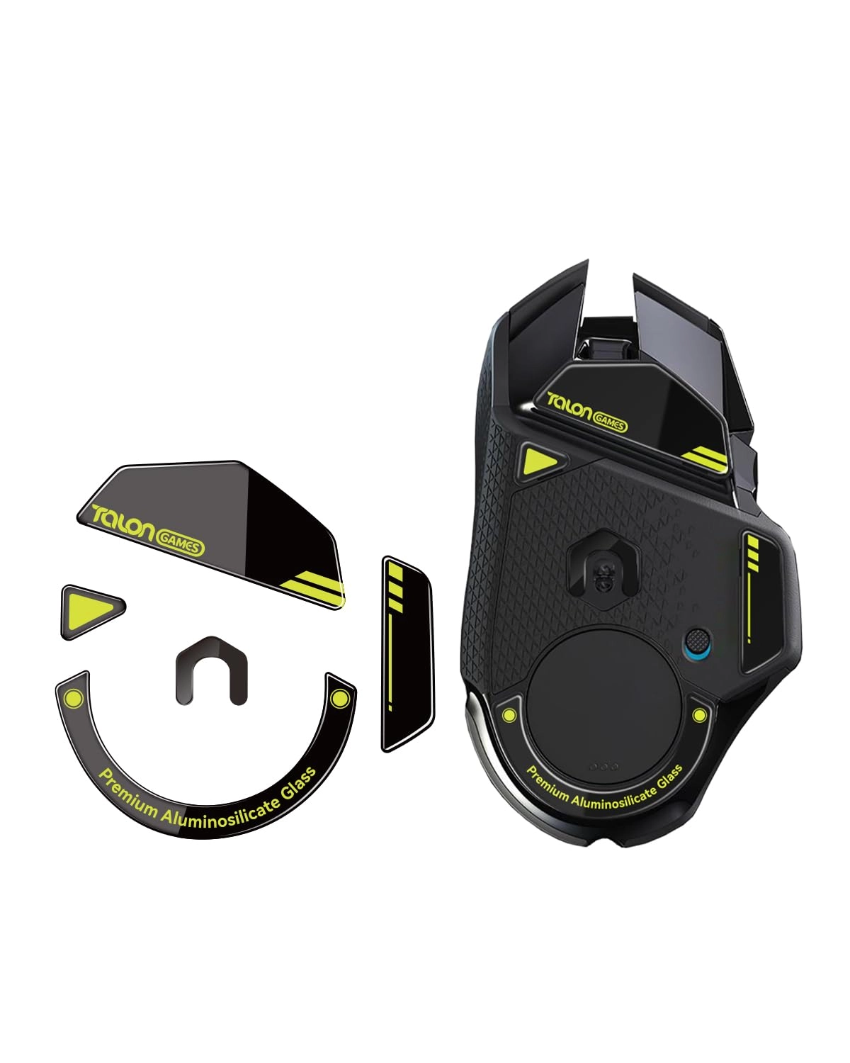 TALONGAMES Glass Mouse Feet - G502 Wireless Black