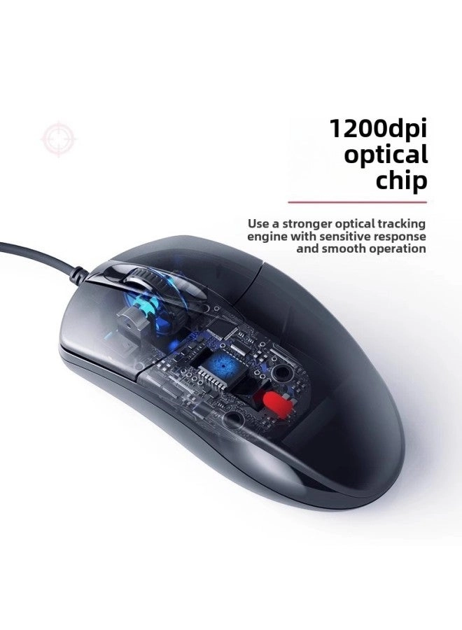 Silent USB Mouse - Wired