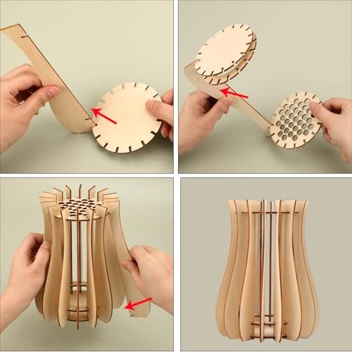 Wooden Vase for Lego Flowers - 1 pcs