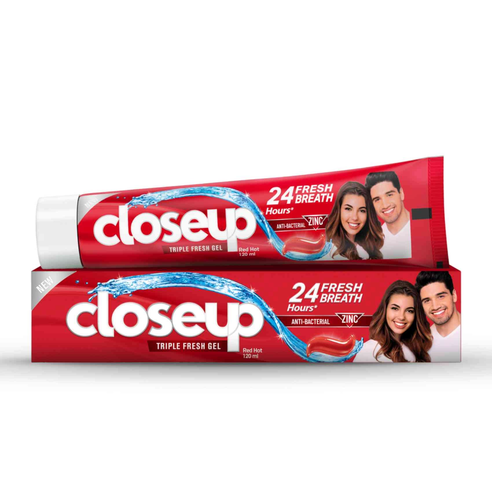 closeup Triple Fresh Gel Zinc Toothpaste 120ml