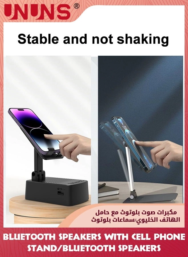 Bluetooth Speaker with Cell Phone Stand - Bluetooth 5.0 1200 mAh 6-12 HOURS