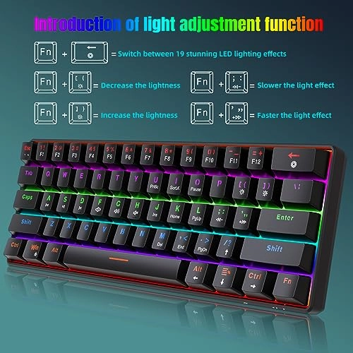 60% Wired Mechanical Keyboard - Wired