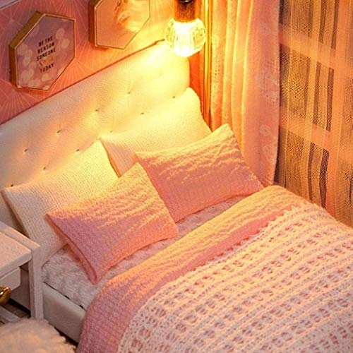 Dollhouse Miniature - with Furniture Dust Proof Music Movement