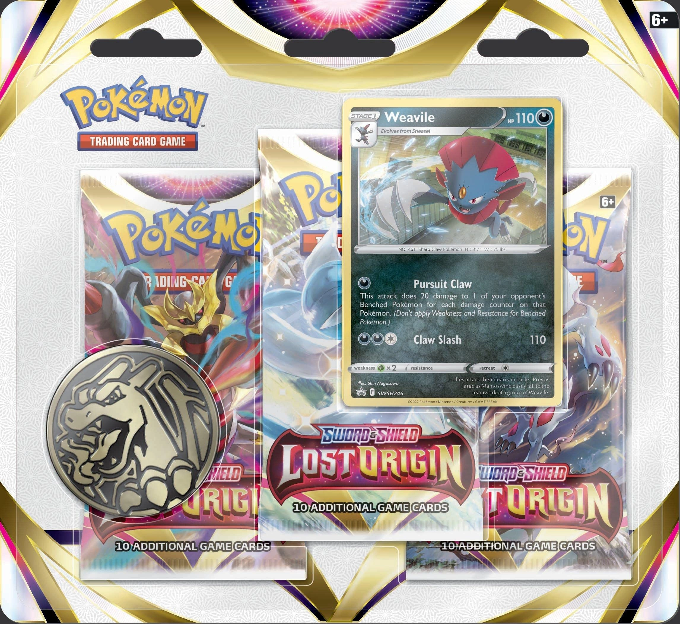 Pokmon Lost Origin Weavile - English 3pcs