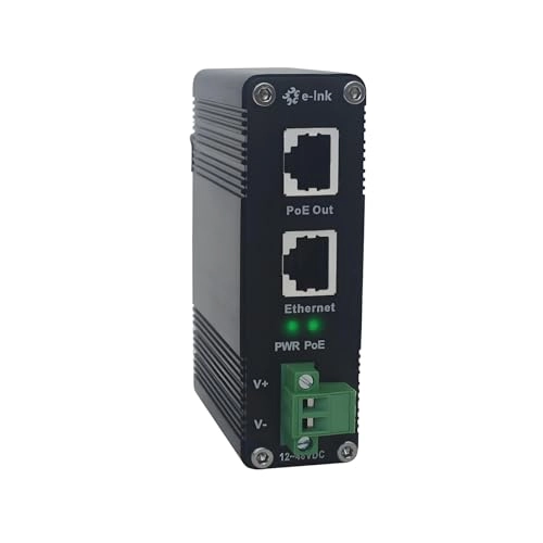 PoE Injector - 12~48VDC 30 watts IEEE802.3 af/at 10/100/1000Base-TX