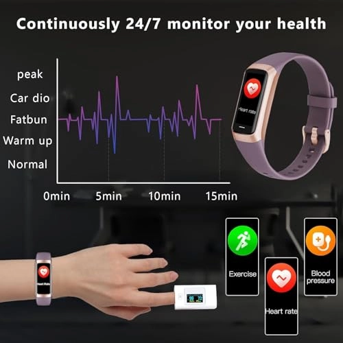 C60 - 24/7 Blood Oxygen Heart Rate 1.1''AMOLED