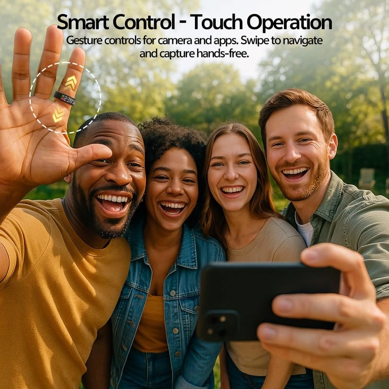 Smart Ring Health Tracker - 24/7 Heart Rate Monitor IP68 Waterproof