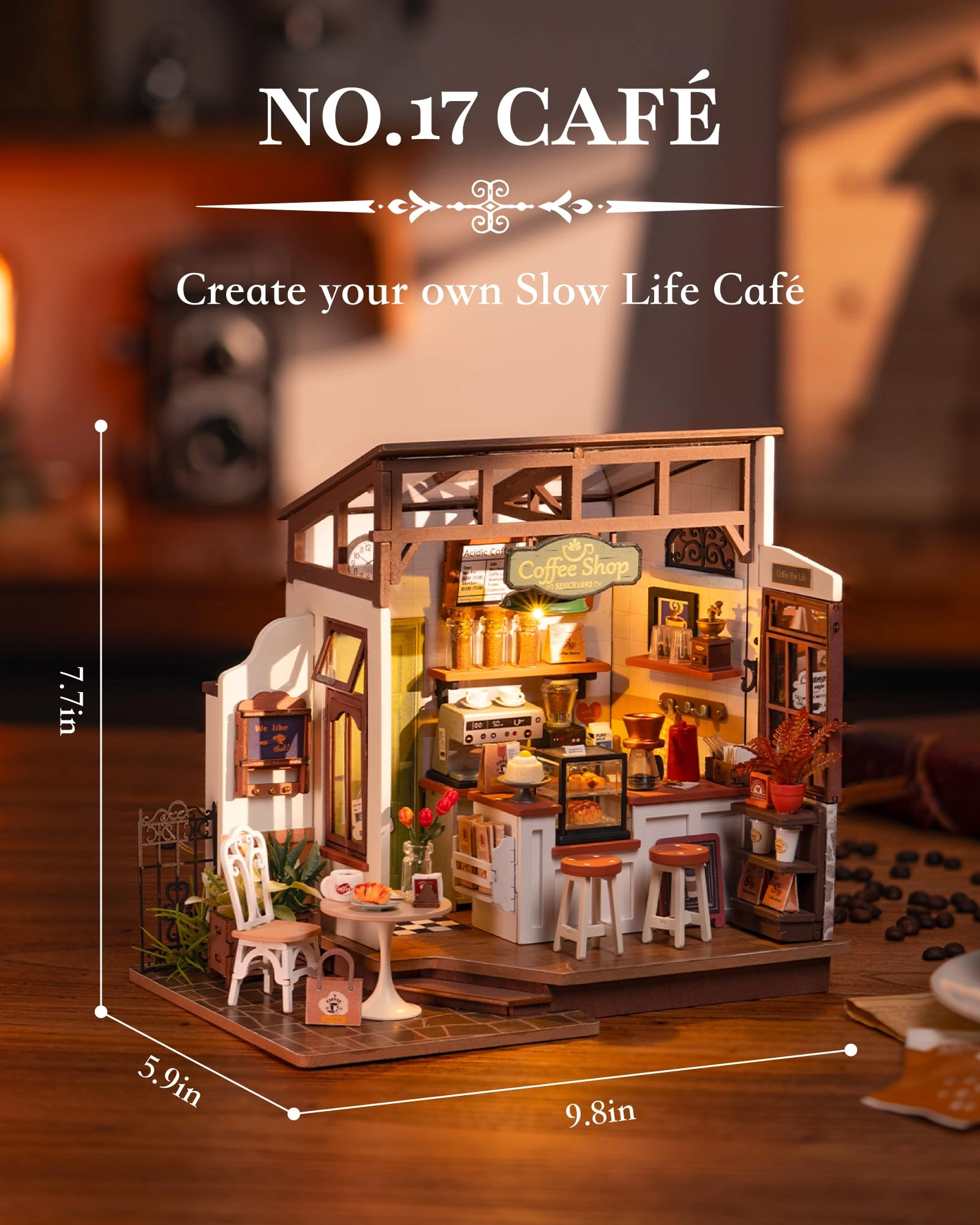 DIY Miniature House Kit - Hong Kong Bites Cafe