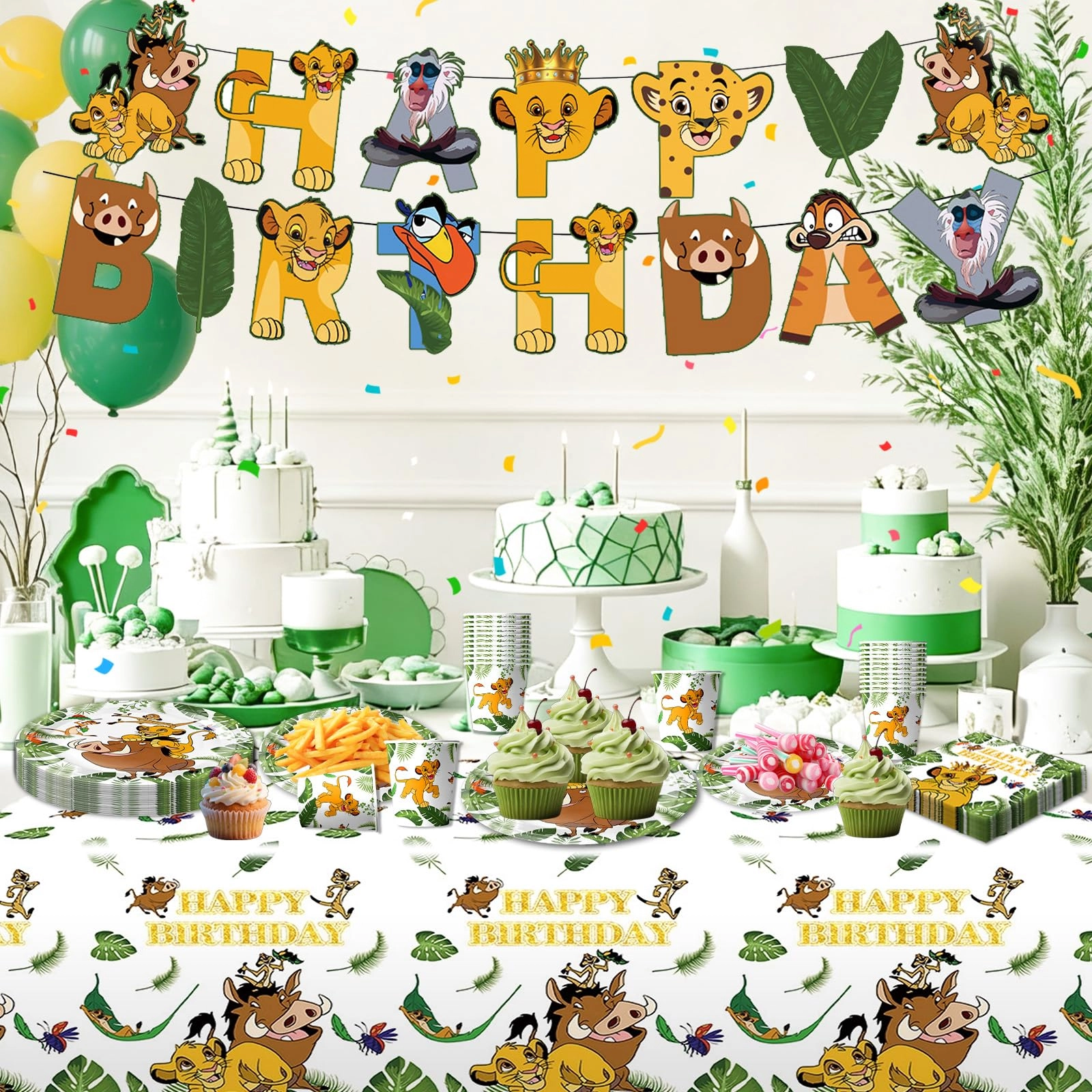 Party Tableware Set - 52PC Birthday