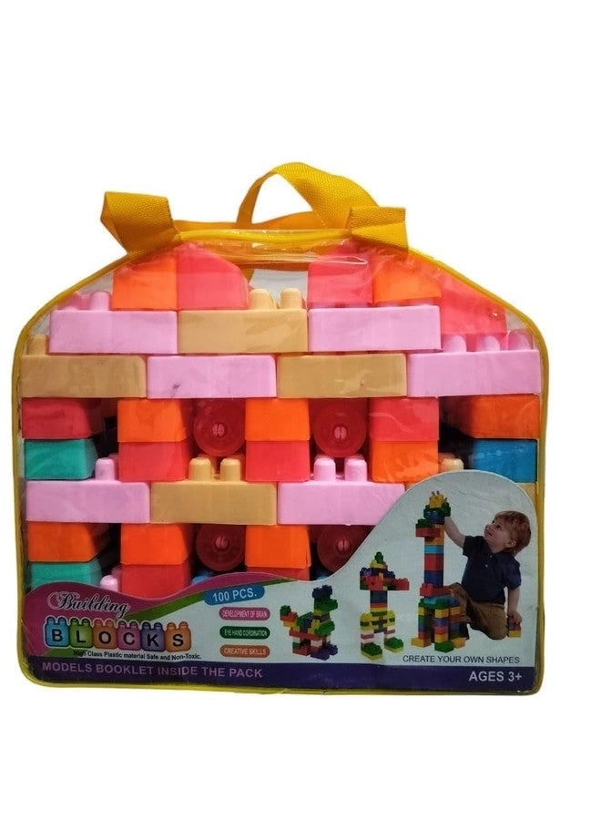 FairyFrolic Plastic Building Blocks Set - 100 pcs