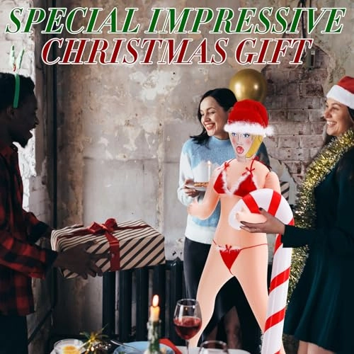 Blow up Mannequin - 59 inches + Lingerie Set - Alice + Inflatable Candy Cane - 47.24 inches