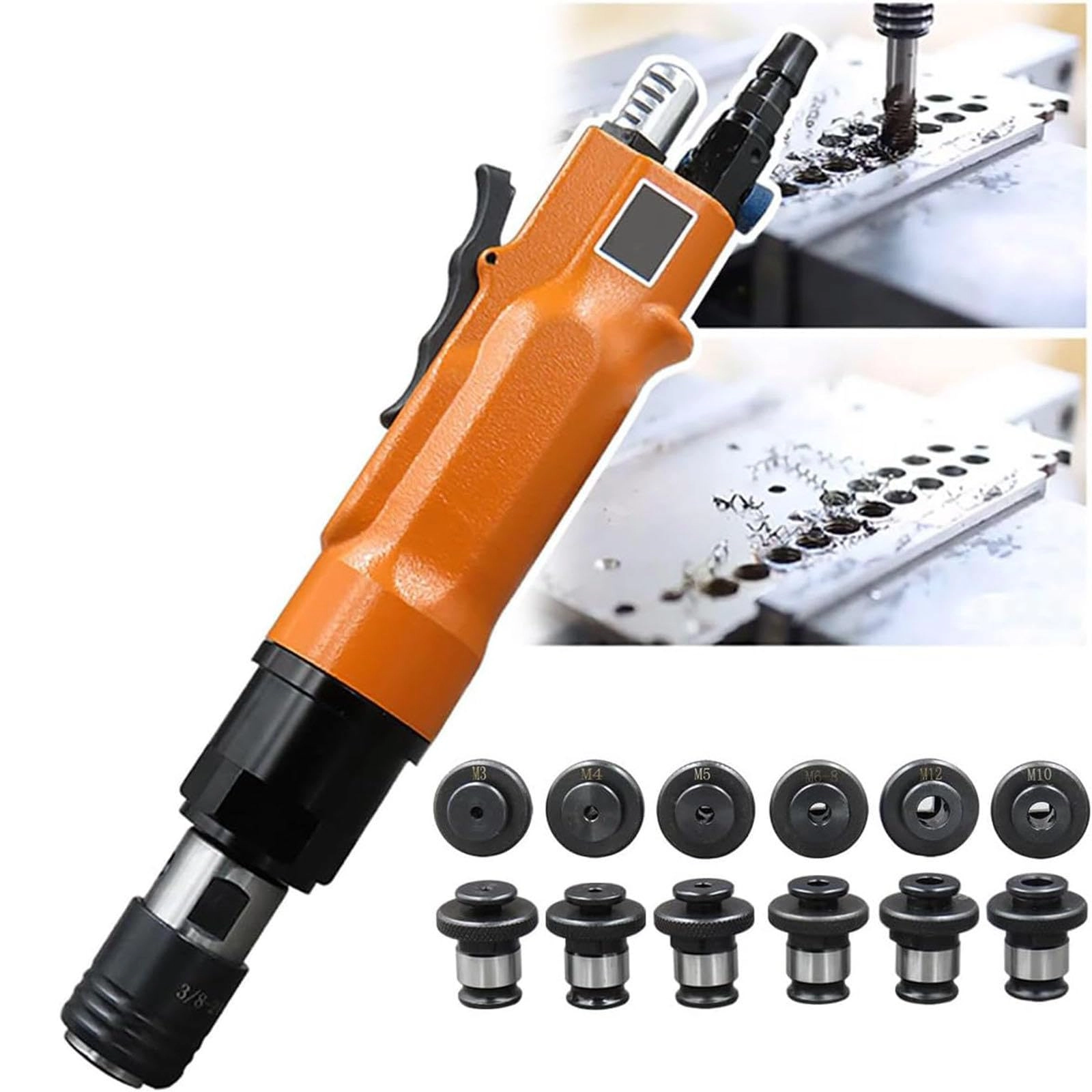 Pneumatic Tapping Machine - 6 Self-Locking Chucks (M3-M12) 700-2000RPM