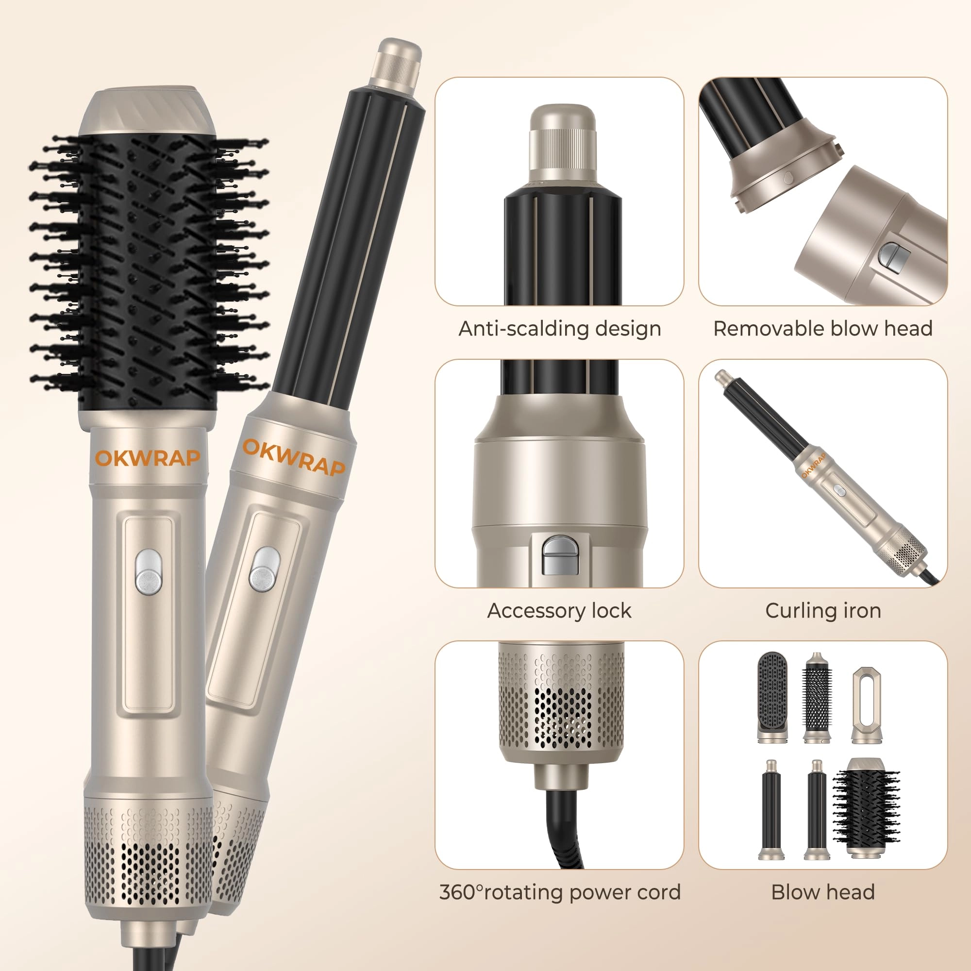 WT-622 - 6 in ONE Ionic 700 watts