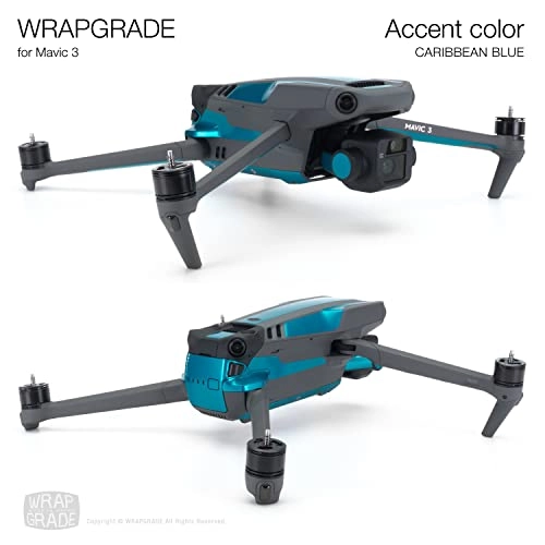 Partial Skin Stickers - for Mavic 3 / Mavic 3 Classic Caribbean Blue