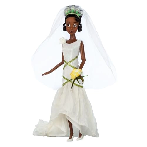 Tiana Doll - Bridal Gown & Accessories + Prince Naveen Doll - Satin Tuxedo