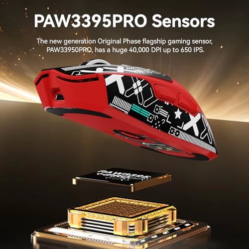 X1 Superlight Gaming Mouse - 2.4G Wireless, Bluetooth, USB