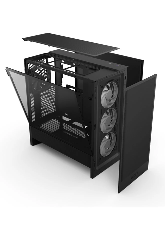 H5 Flow RGB - tempered glass side panel Mid-Tower ATX