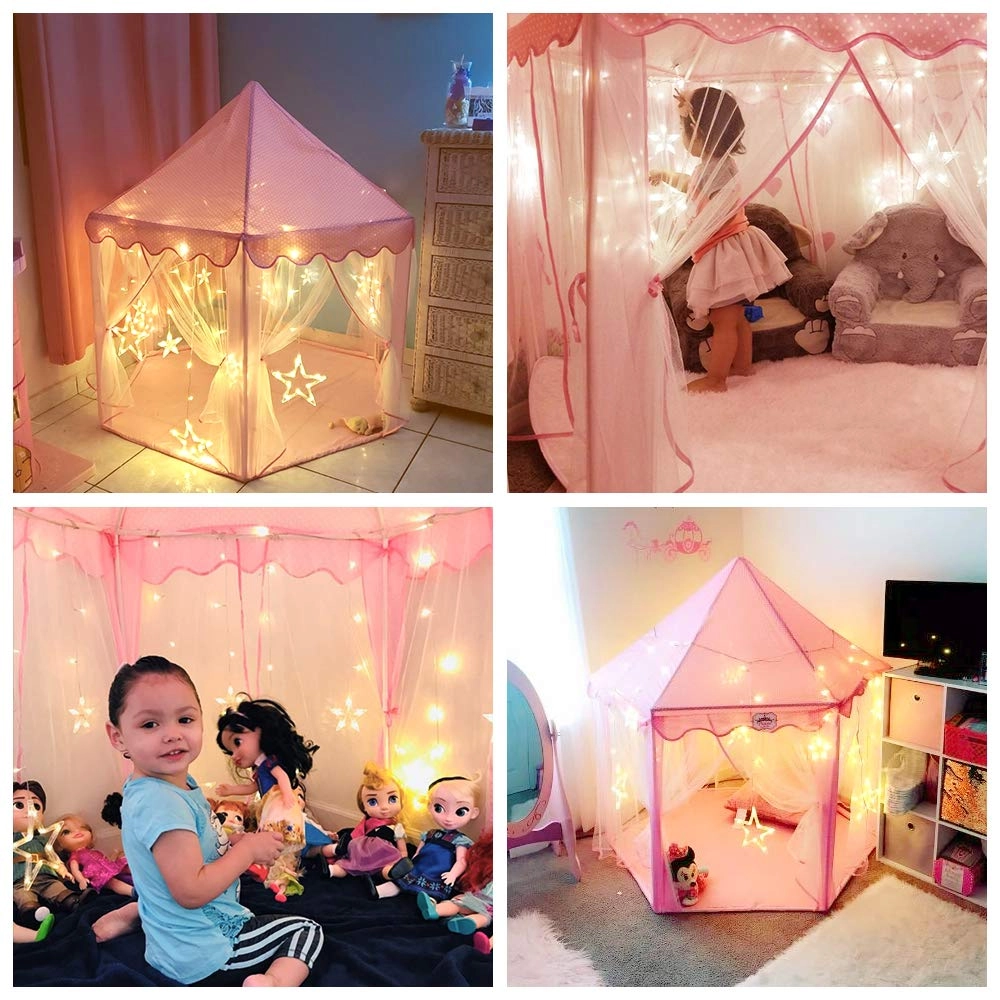 Princess Castle Tent - 52 inches x 48 inches x 52 inches Pink