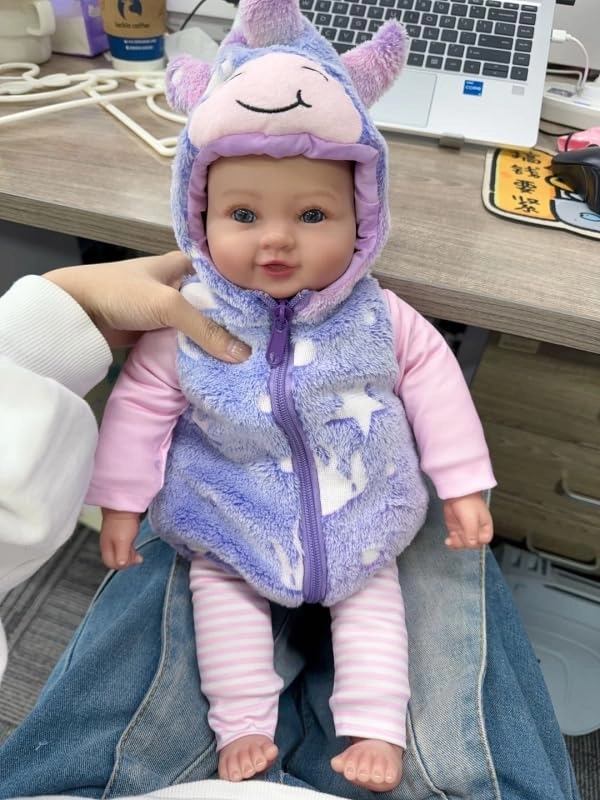 Reborn Baby Doll - 17-Inch Soft Cloth Body Sleeping Ages 3+