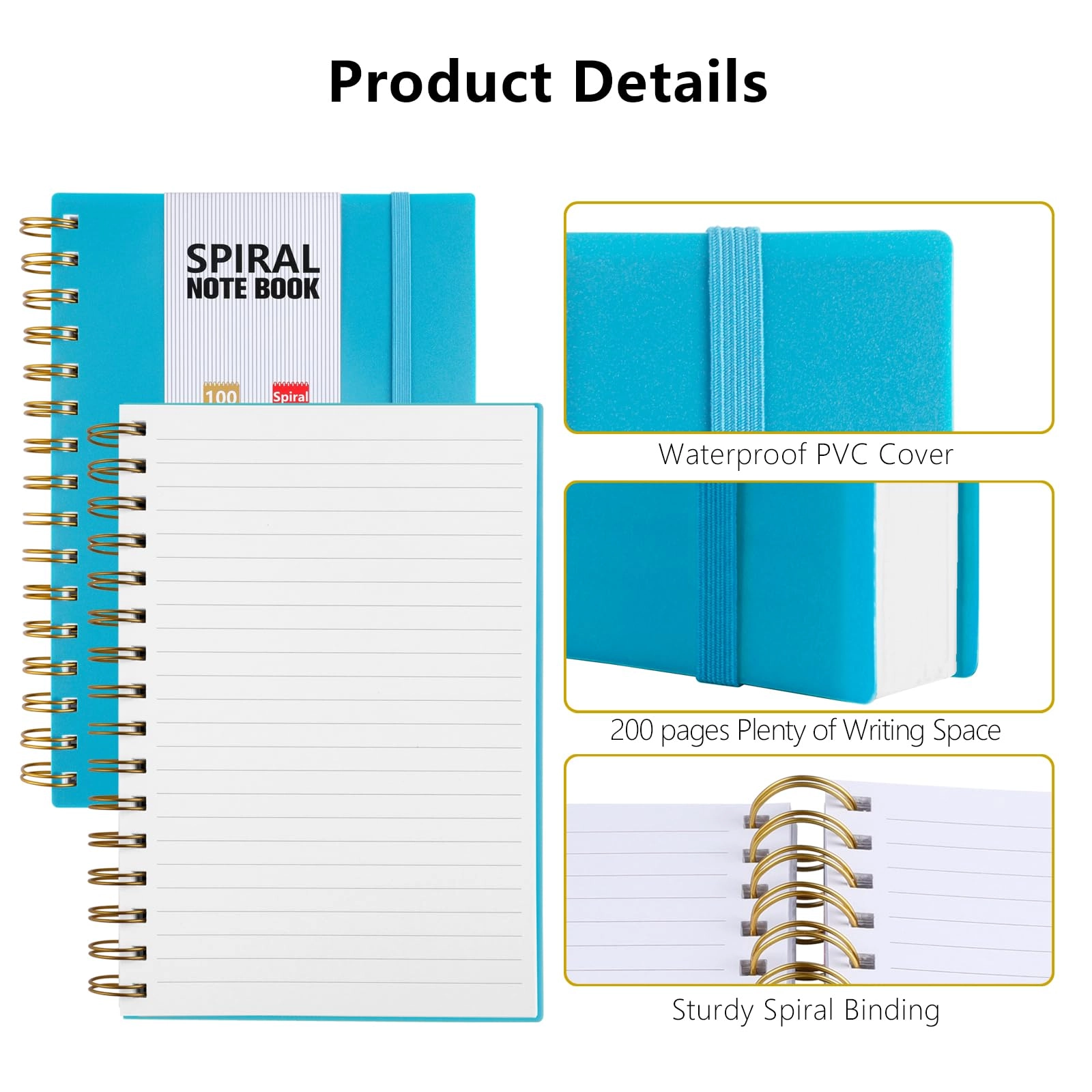 Journal Notebook B5 Spiral - Lined 200 Pages