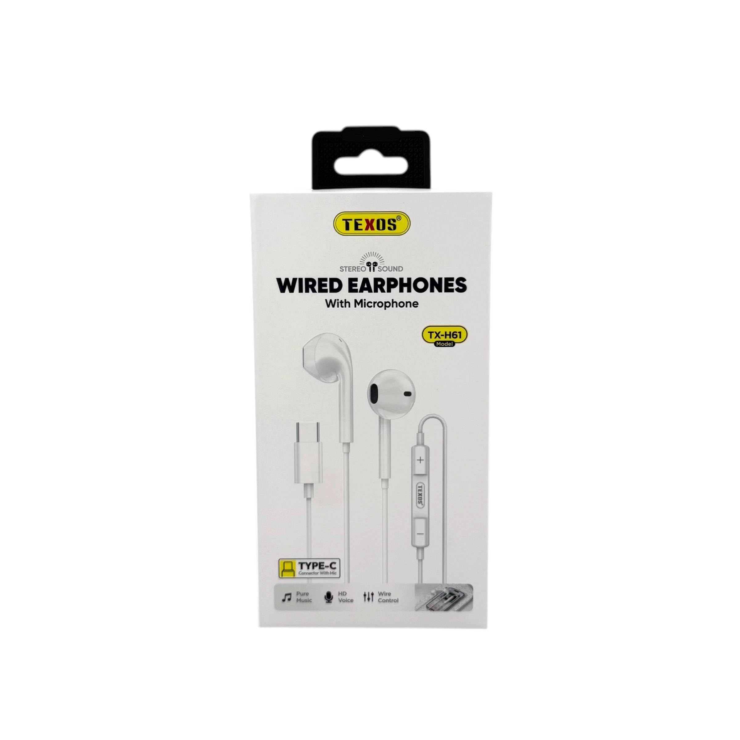 TEXOS TX-H61 Wired Earbud