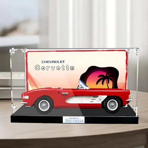 Figures Display Box for LEGO 10321 Corvette - acrylic 3mm thickness