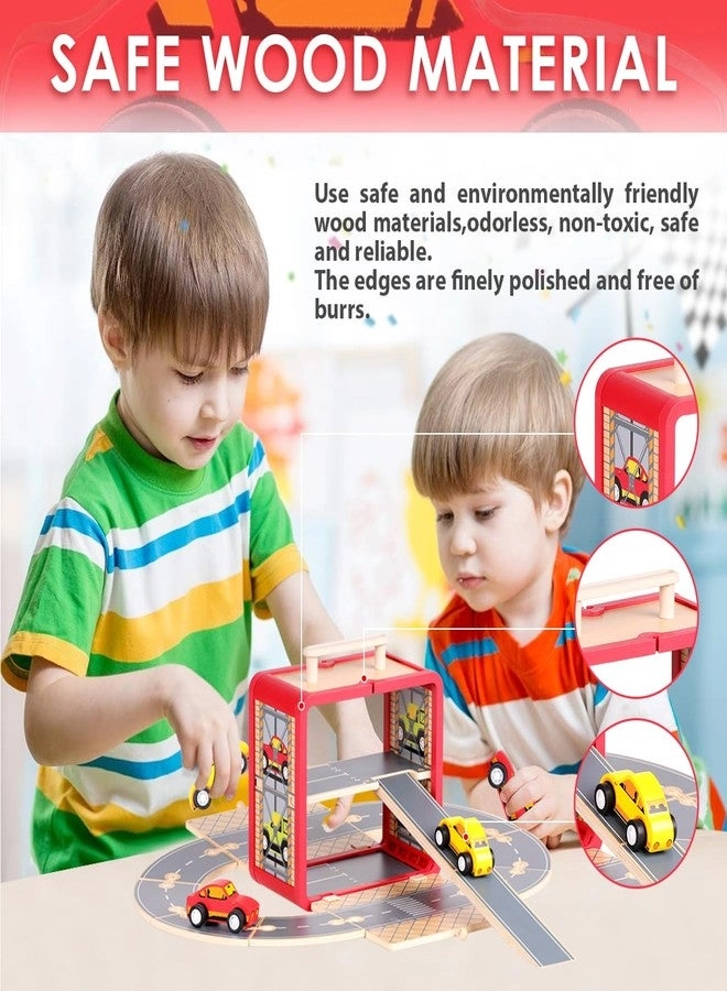 Wooden Toy Car Set