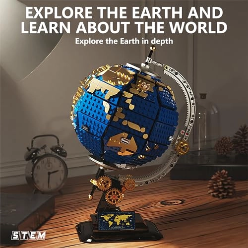 Spinning globe block toy - 14 years and up 1455 pieces