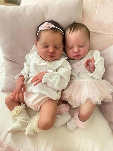 Reborn Baby Doll - 48cm Soft Silicone Vinyl Closed Eyes Ages 36 months+