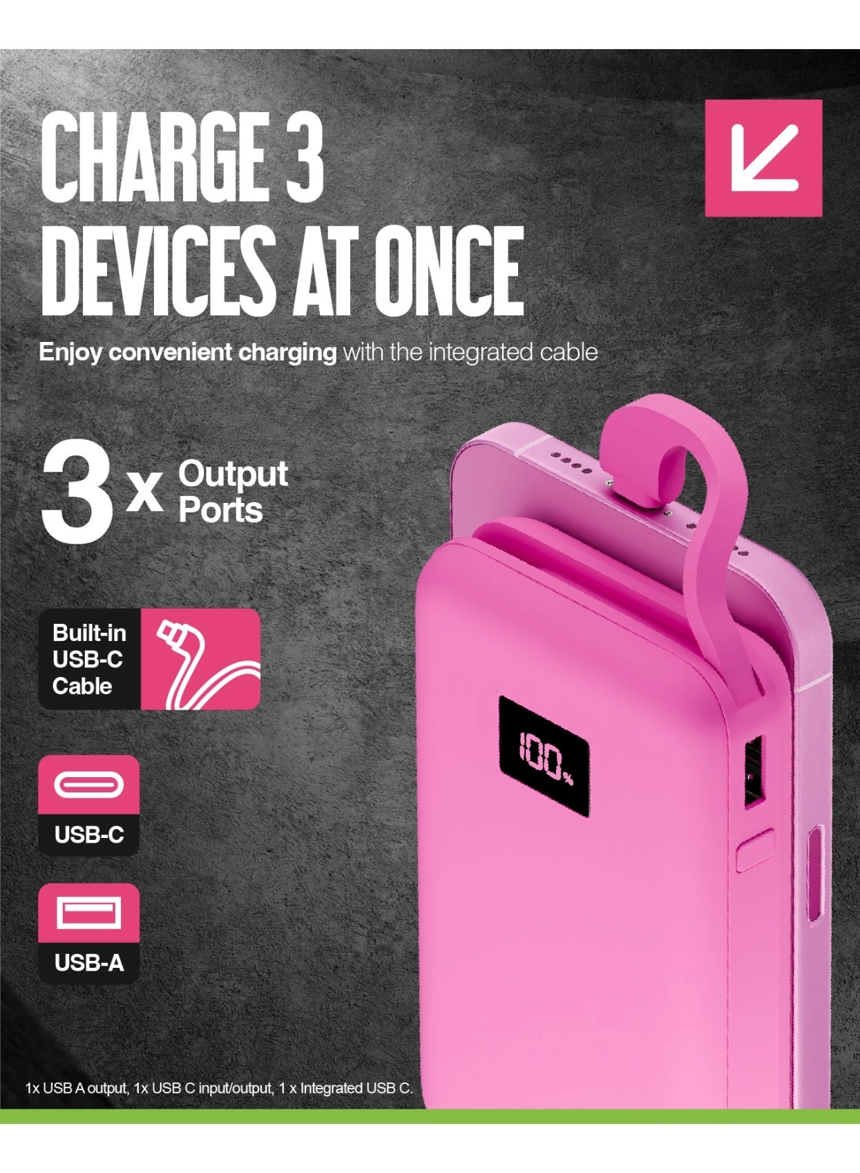 Eco Integrated 3 - 12,000mAh 15W Fast charging