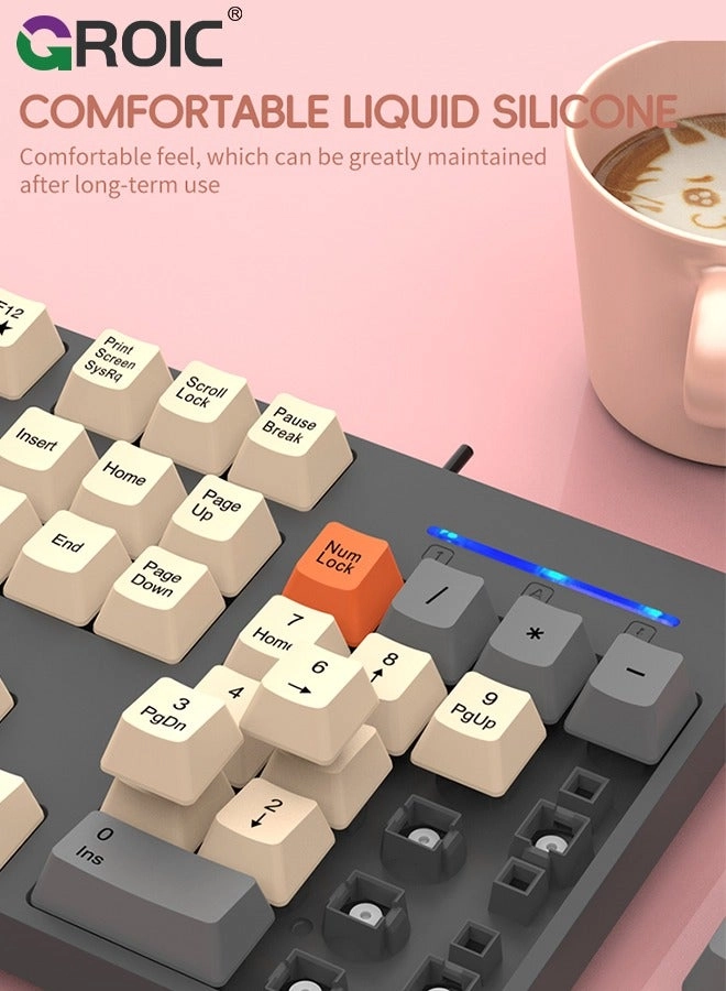 Green Typewriter Keyboard - Standard Wired