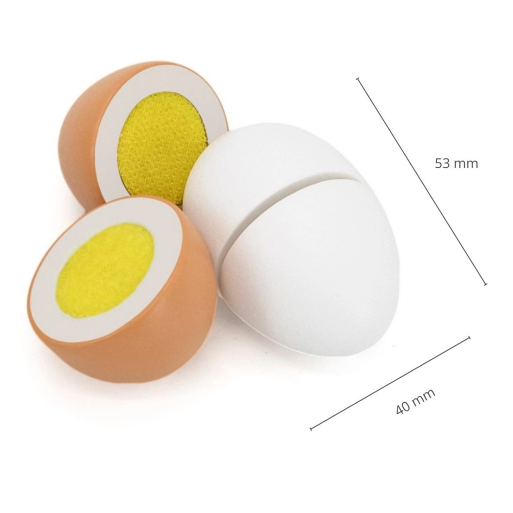 Wooden Eggs To Cut Pretend Playset - Suitable for 3 years & above 7 pieces