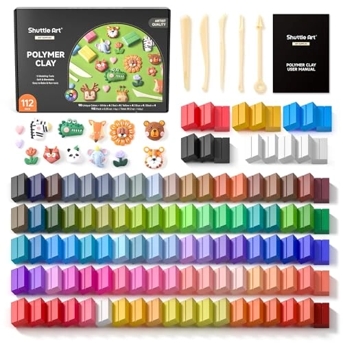 Shuttle Art Polymer Clay Kit - Polymer Clay 1120 g 117 pcs.