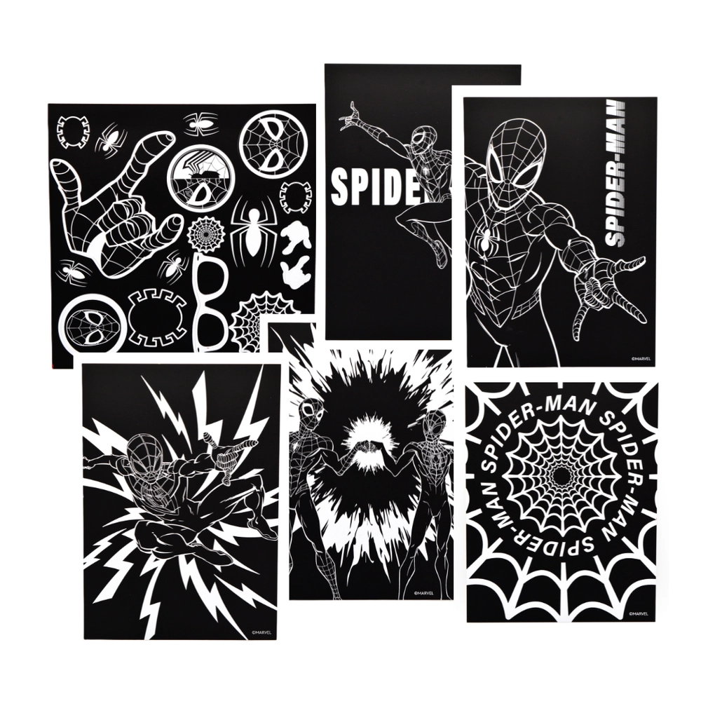 Spider Man Scratch Scribble - 3+ years 8 pcs