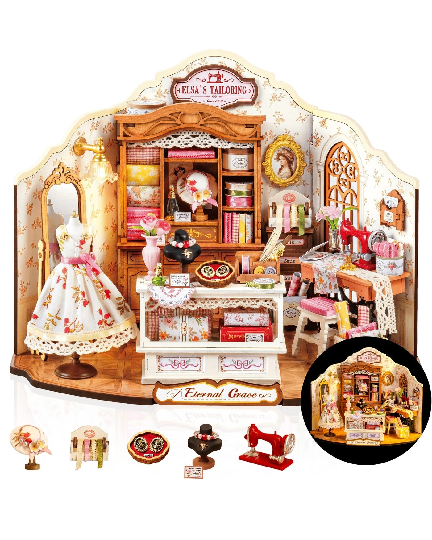 Elsa's Tailoring - DIY Miniature House Kit