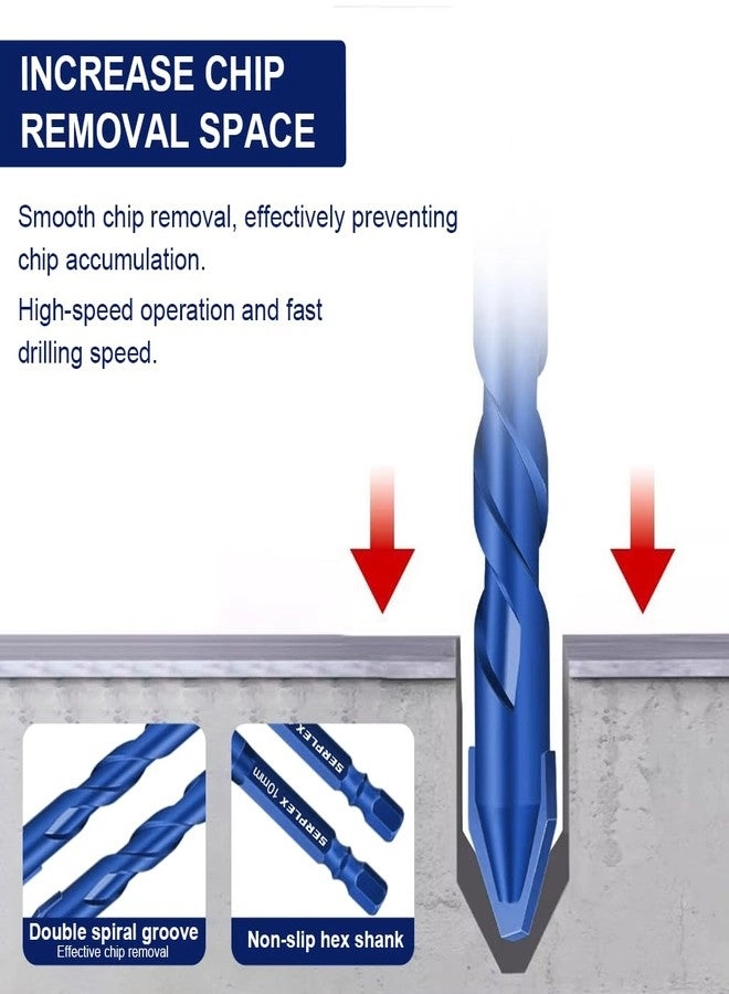 Drill Bits - Cemented Carbide 4Pcs 6mm/8mm/10mm/12mm
