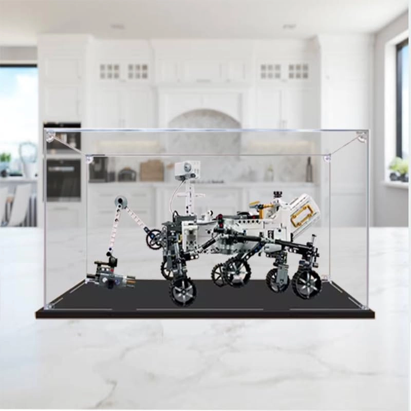 Technic Display Case (42158) - 15.74x11.81x9.84in Black Bottom 2mm