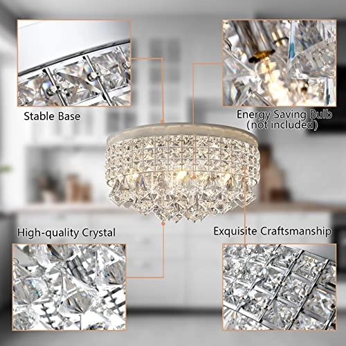 Crystal Chandelier - white light neutral white warm light Dimmable