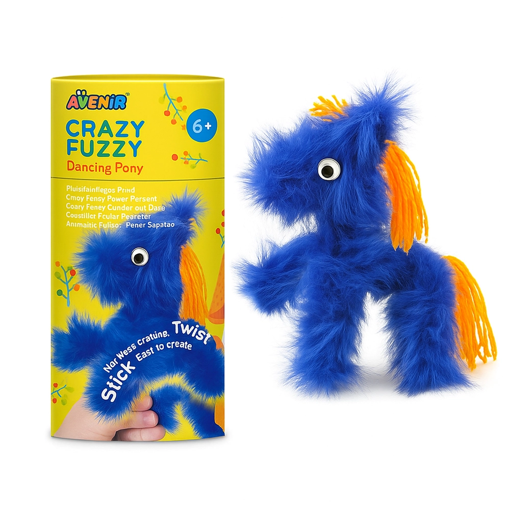 Crazy Fuzzy Dancing Pony Craft Kit - 6+ years