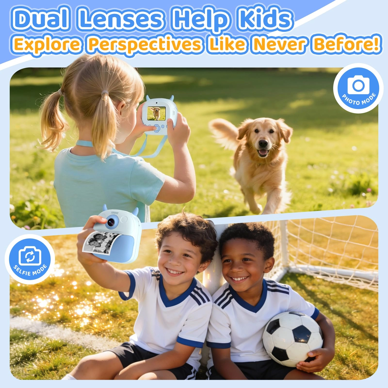 Kids Camera Instant Print - 1080P 2.4" Screen