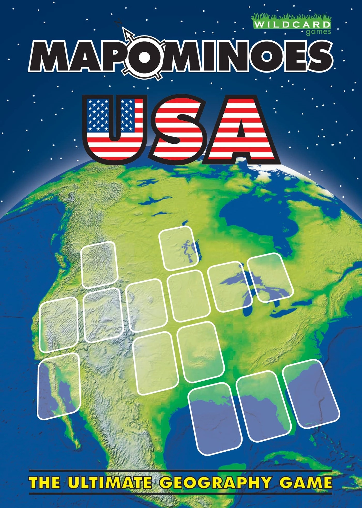 Wild Card Games MAPOMINOES USA: The Ultimate Geography Game - Travel Card Game