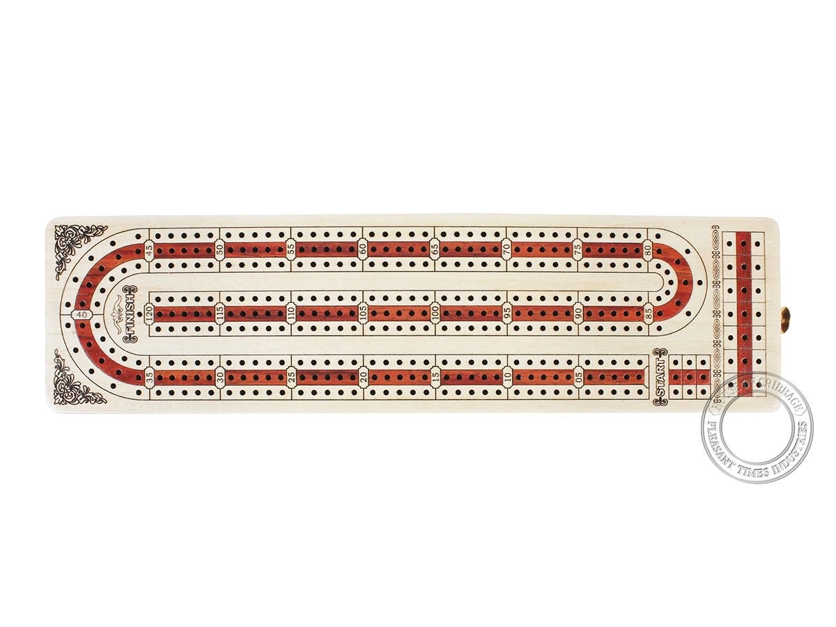 Alphabet e Shape - Continuous 3 Tracks Inlaid in Maple and Bloodwood