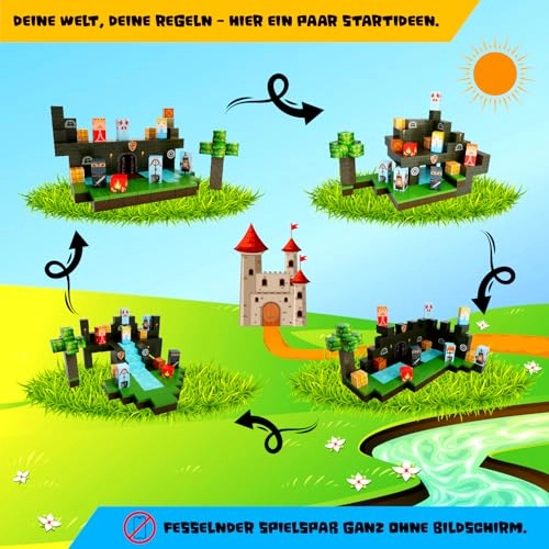 Magnetic Building Blocks Knight's Castle - 150 pcs