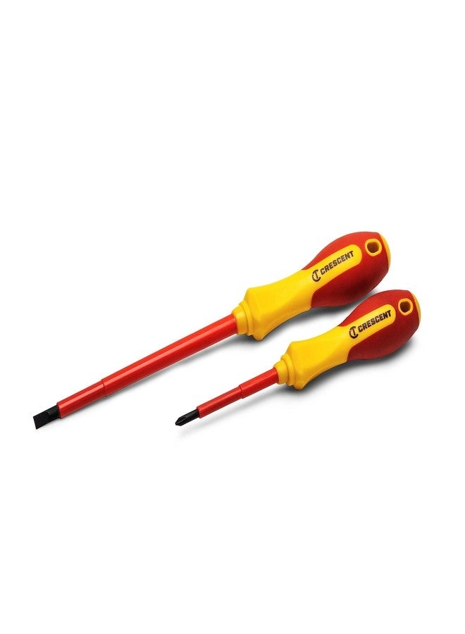 Crescent CVDE2PCSET Insulated Slotted and Phillips Screwdriver Set (2 Pcs)