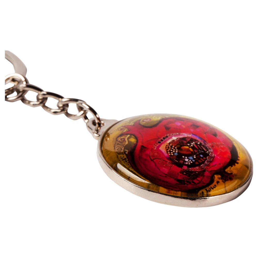 Pomegranate Figured Keychain - Stainless Steel 4 cm