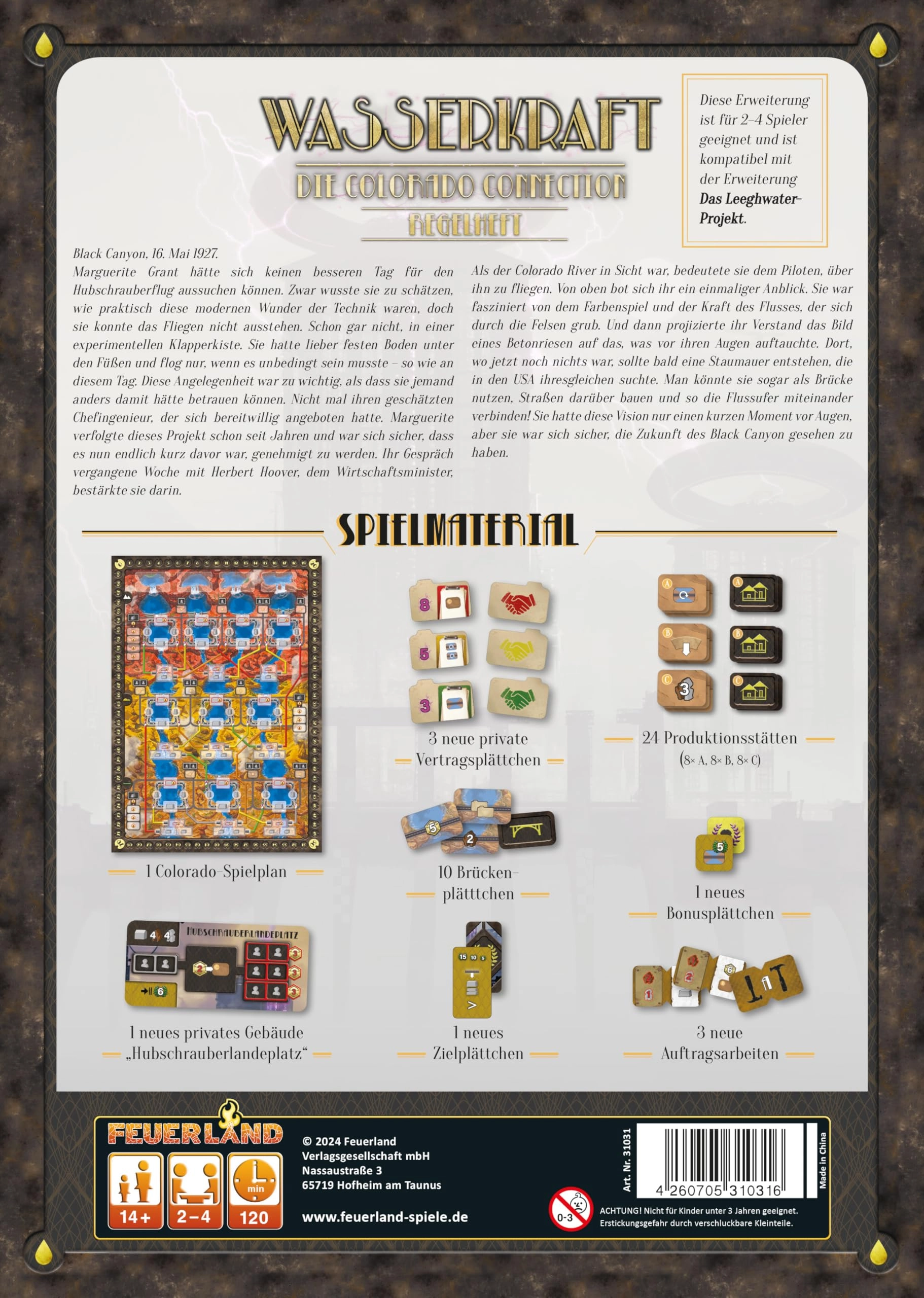 Feuerland Spiele Hydropower: Colorado Connection (German)