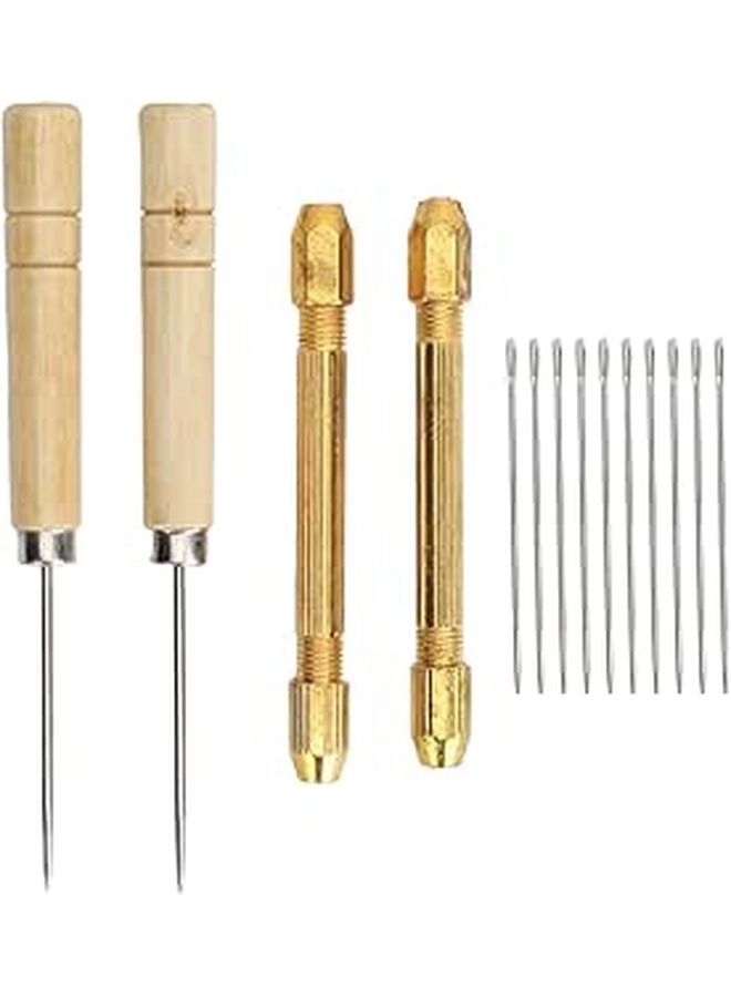 YuShaTra Doll Hair Reroot Kit - 2 Wooden Handle Awls 10 x 0.6mm