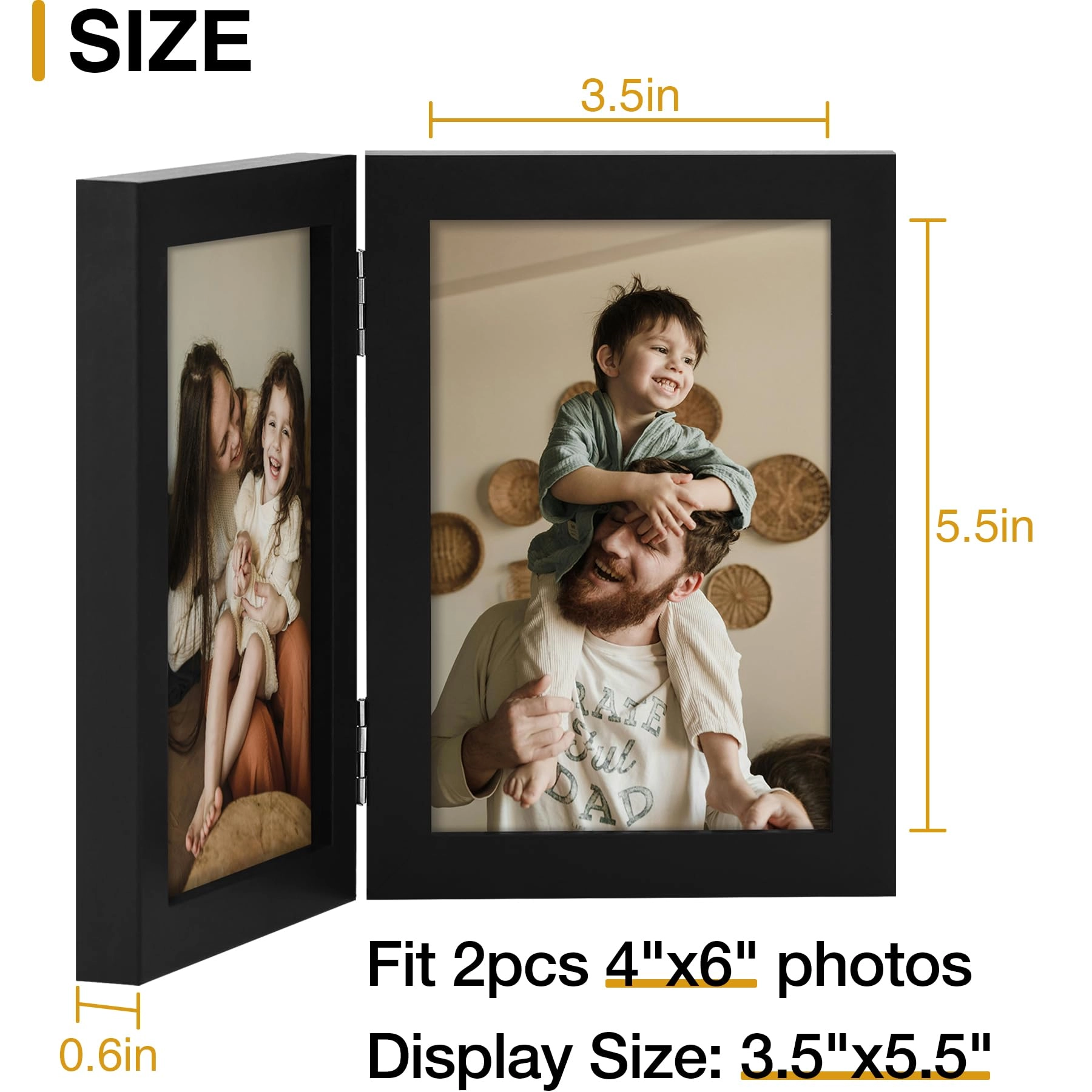 Double 6x4 Picture Frame