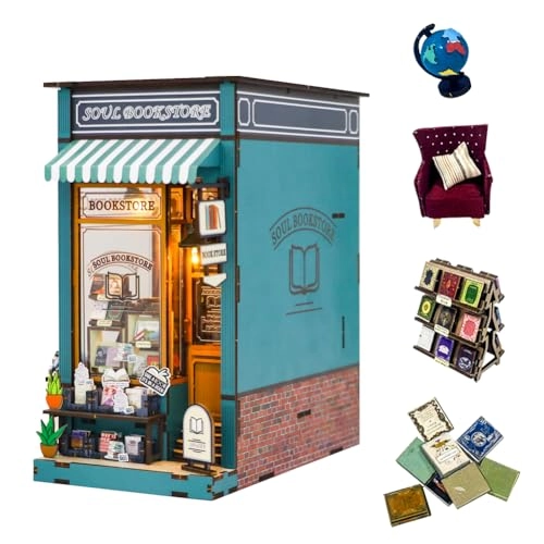 Soul Bookstore Book Nook - Wooden Assembly Required