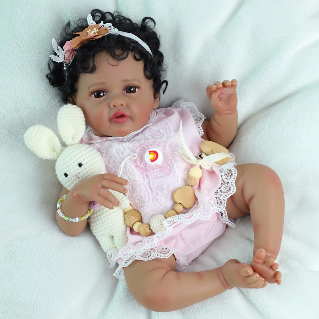 Reborn Baby Doll - 20-Inch Vinyl African American Ages 3+